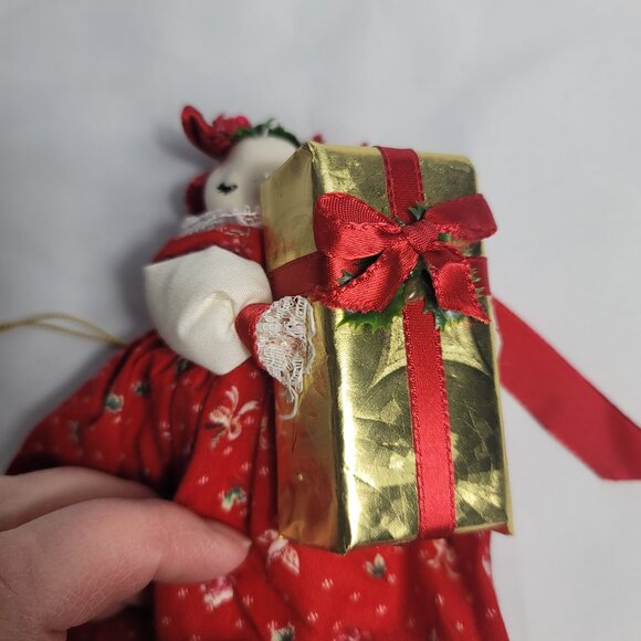 1983 Just Ducky "A Christmas Present by Jo Porcelain Duck Doll with Clothing NEW - Picture 2 of 13